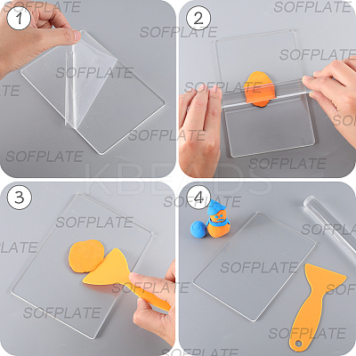 1Pc Plastic Scraper AJEW-SP0002-51-1