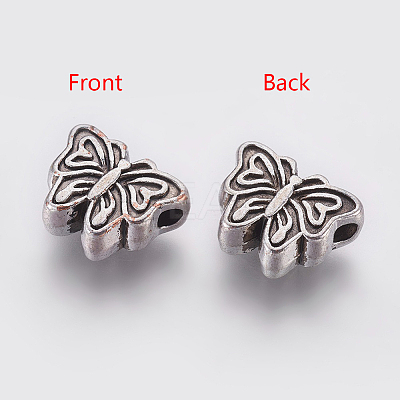 Tibetan Style Alloy Butterfly Beads LS-TIBEP-GC180-AS-NR-1