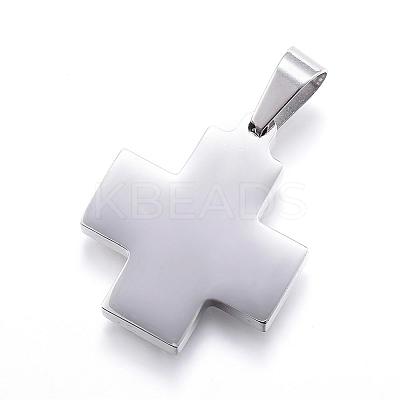 Non-Tarnish 304 Stainless Steel Pendants STAS-G124-17P-1