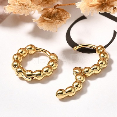 Rack Plating Round Brass Hoop Earrings for Women EJEW-C125-08G-1