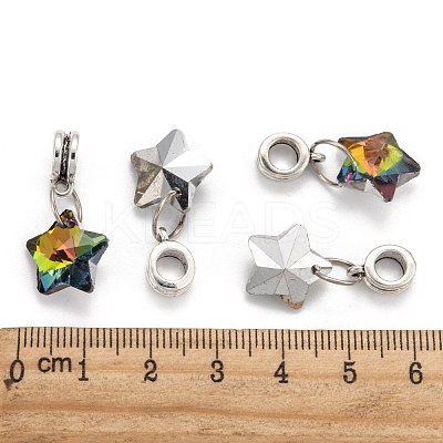 Tibetan Style Alloy Large Hole European Dangle Charms X-PALLOY-JF00040-1