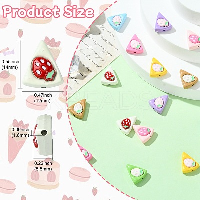 16Pcs 8 Colors Zinc Alloy Beads FIND-CJ0003-82-1