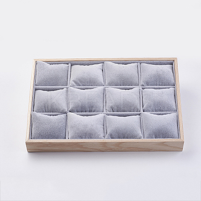 Cuboid Wood Bracelet Displays BDIS-K003-01-1