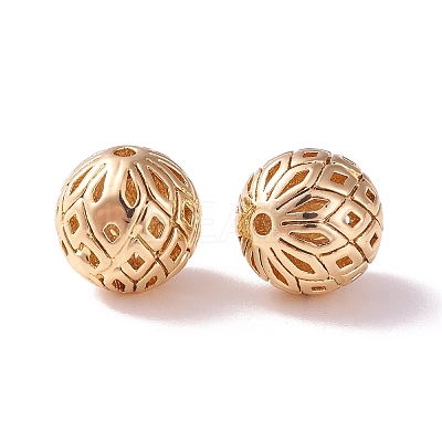 Brass Hollow Beads KK-P226-19CG-1