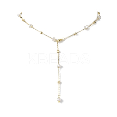 Natural Cultured Freshwater Pearl Beaded Necklaces NJEW-JN04752-1