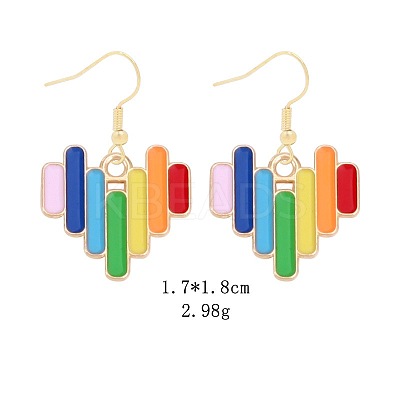 Alloy Dangle Earrings DT7553-4-1