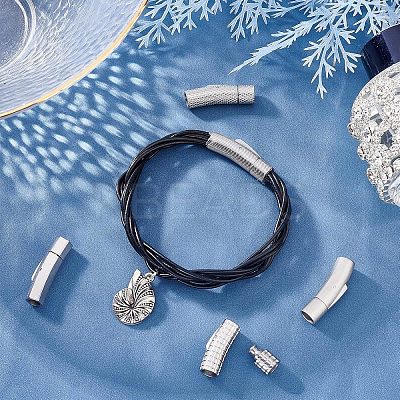 5 Sets 5 Styles 304 Stainless Steel Bayonet Clasps STAS-UN0037-47-1