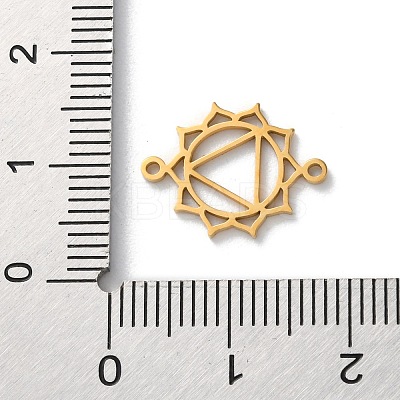 304 Stainless Steel Hollow Chakra Links STAS-S149-05D-1