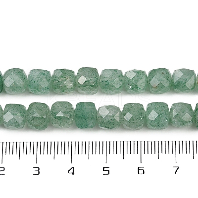 Natural Green Strawberry Quartz Beads Strands G-H078-C42-6mm-1