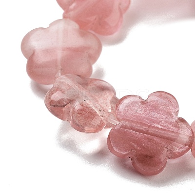 Cherry Quartz Glass Beads Strands G-F769-B01-01-1