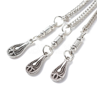 Tibetan Style Alloy Curb Chain Tassel Big Pendants X-FIND-I025-01E-1