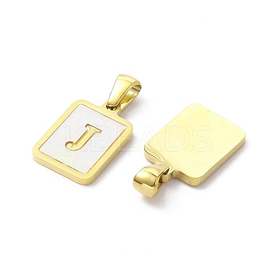 Ion Plating(IP) 304 Stainless Steel Pave Shell Pendants STAS-G327-01G-J-1