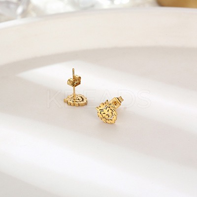 304 Stainless Steel Stud Earrings for Women FU7169-1-1