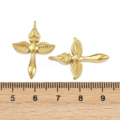 304 Stainless Steel Pendants STAS-P415-01B-G-1