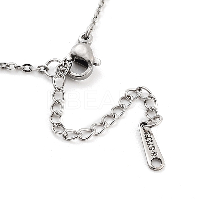 Non-Tarnish 304 Stainless Steel Pendant Necklaces NJEW-P306-01P-1