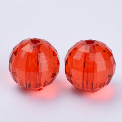 Transparent Acrylic Beads X-TACR-Q254-8mm-V12-1