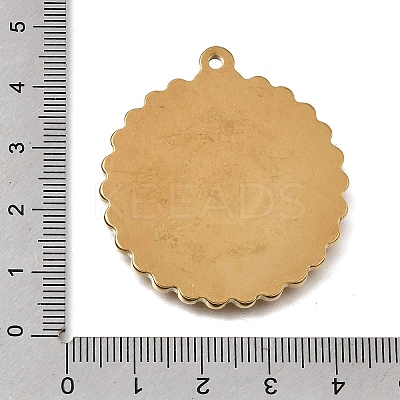 304 Stainless Steel Enamel Pendants LS-STAS-E520-02B-G-1
