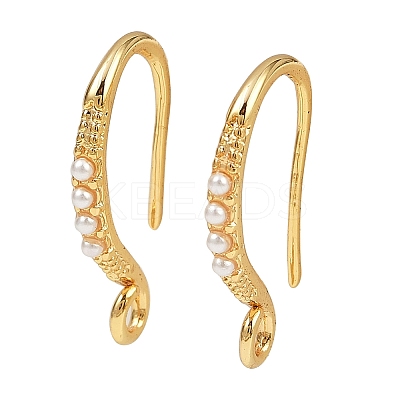 Brass Earring Hooks KK-B137-15G-02-1