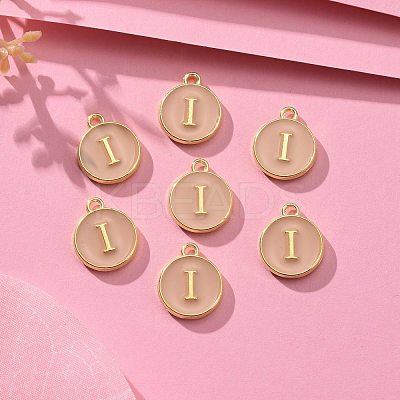 Golden Plated Alloy Enamel Charms ENAM-S118-06I-1
