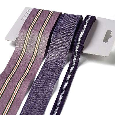 9 Yards 3 Styles Polyester Ribbon SRIB-C002-07D-1