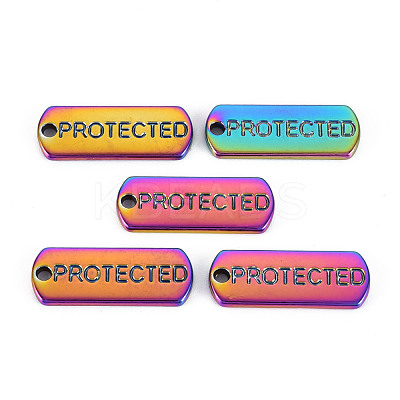 Rainbow Color Alloy Charms PALLOY-S180-245-NR-1