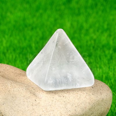 Natural Quartz Crystal Healing Pyramid Figurines PW-WG30742-09-1