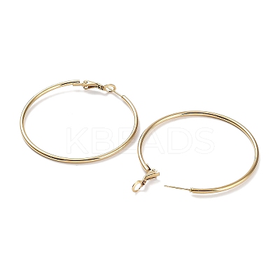 Ring 304 Stainless Steel Hoop Earrings for Women Men EJEW-B049-02F-G-1