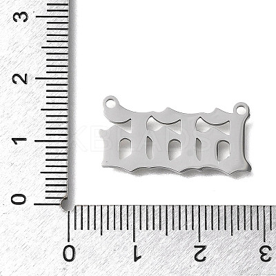 304 Stainless Steel Pendants STAS-D382-04F-P-1