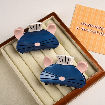 Cellulose Acetate(Resin) Claw Hair Clips PW-WG364EB-01-1