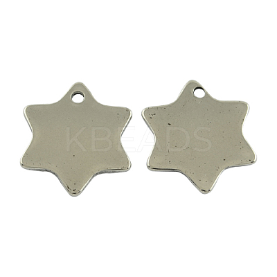 Tarnish Resistant 201 Stainless Steel Stamping Blank Tag Pendants STAS-S025-1