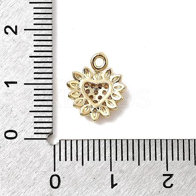 Brass Micro Pave Cubic Zirconia Pendants KK-H089-16G-1
