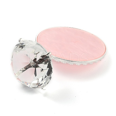 Resin Nail Art Palettes with Diamond Base Nail Mixing Palette Polish Color Mixing Plate Nail Holder ODIS-H001-A02-P-1