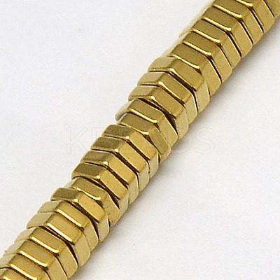 Electroplate Non-magnetic Synthetic Hematite Beads Strands G-J165-3mm-02-1