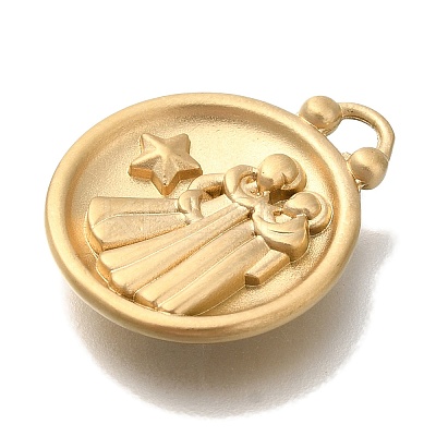 PVD Vacuum Plating 304 Stainless Steel Pendants STAS-S148-30G-03-1