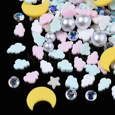 Handmade Polymer Clay Cabochons CLAY-N006-81-1
