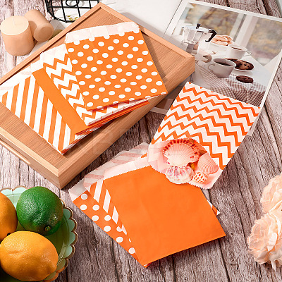 40Pcs 4 Styles Kraft Paper Bags CARB-TA0001-12D-1