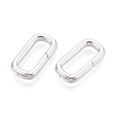 Brass Spring Gate Rings KK-WH20009-01S-A-1