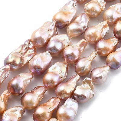 Natural Nucleated Pearl Beads Strands PEAR-B004-15C-04D-1