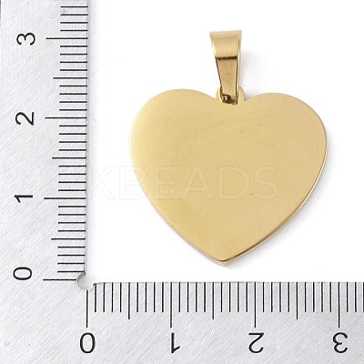 Ion Plating(IP) 304 Stainless Steel Enamel Rhinestone Pendants STAS-Q325-02C-G-1