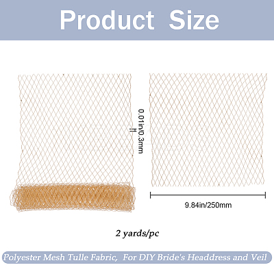 Big Eye Mesh Polyester Organza Veil DIY-WH0028-94C-1