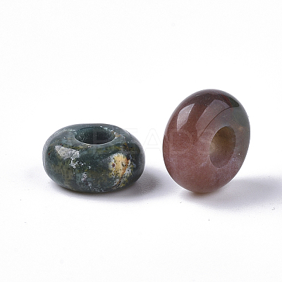 Natural Indian Agate European Beads G-Q503-03-1