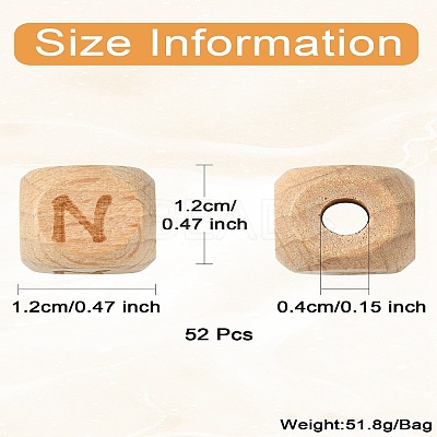 2Bags Wooden Beads WOOD-CJ0001-99-1