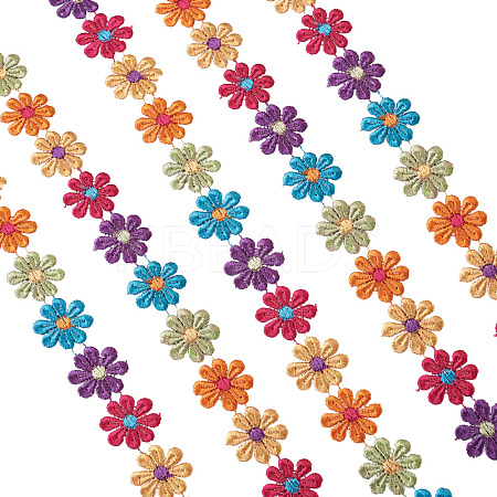 Colorful Polyester Lace Trim OCOR-TAC0001-17-1
