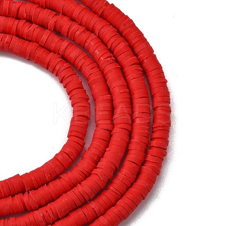 Handmade Polymer Clay Beads Strands LS-CLAY-R089-4mm-Q045-1