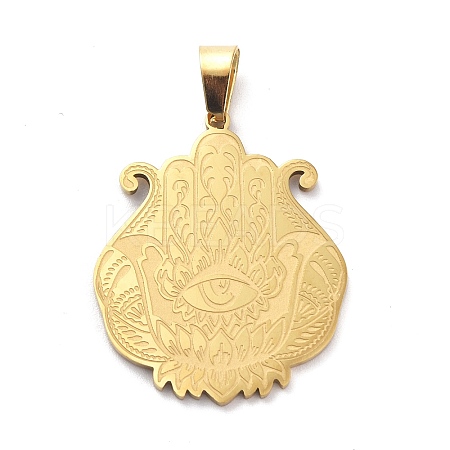 201 Stainless Steel Pendants STAS-C062-04G-1