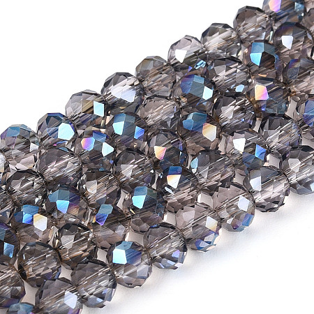 Electroplate Transparent Glass Beads Strands EGLA-N054-T4mm-A01-1