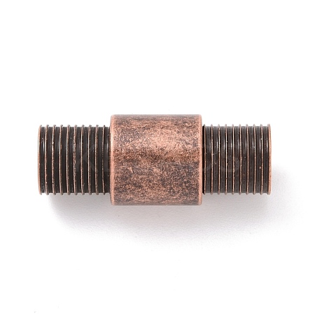 Tibetan Style PVD Vacuum Plating 304 Stainless Steel Magnetic Clasps with Glue-in Ends STAS-G276-30R-1