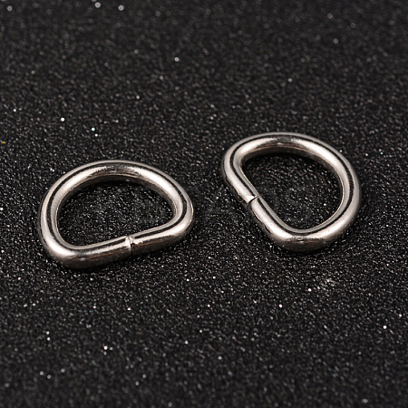 Tarnish Resistant 304 Stainless Steel D Rings X-STAS-M251-02-1