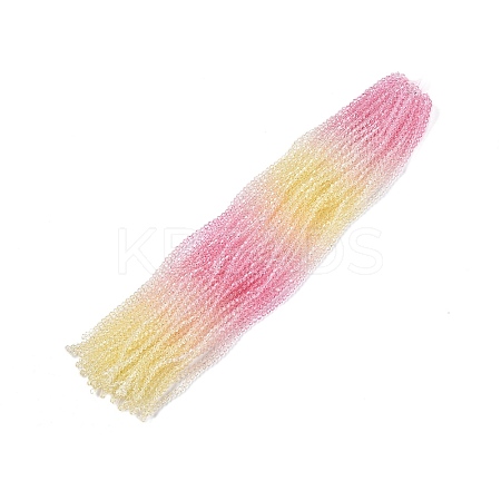 Gradient Color Baking Paint Glass Bead Strands X1-DGLA-A039-T4mm-A01-1