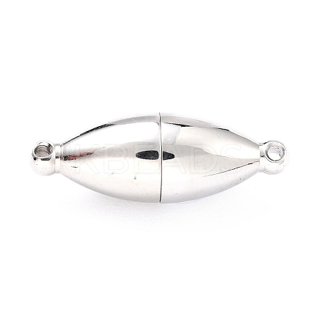 Tarnish Resistant 304 Stainless Steel Magnetic Clasps with Loops LS-STAS-M290-06A-P-1